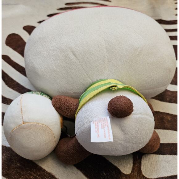 Vintage 2007 Sanrio Pandapple Panda Bear With Apple Jar & Spoon Plush - Picture 5 of 7